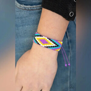 Paparazzi Bracelet ~ Beautifully Badlands - Purple